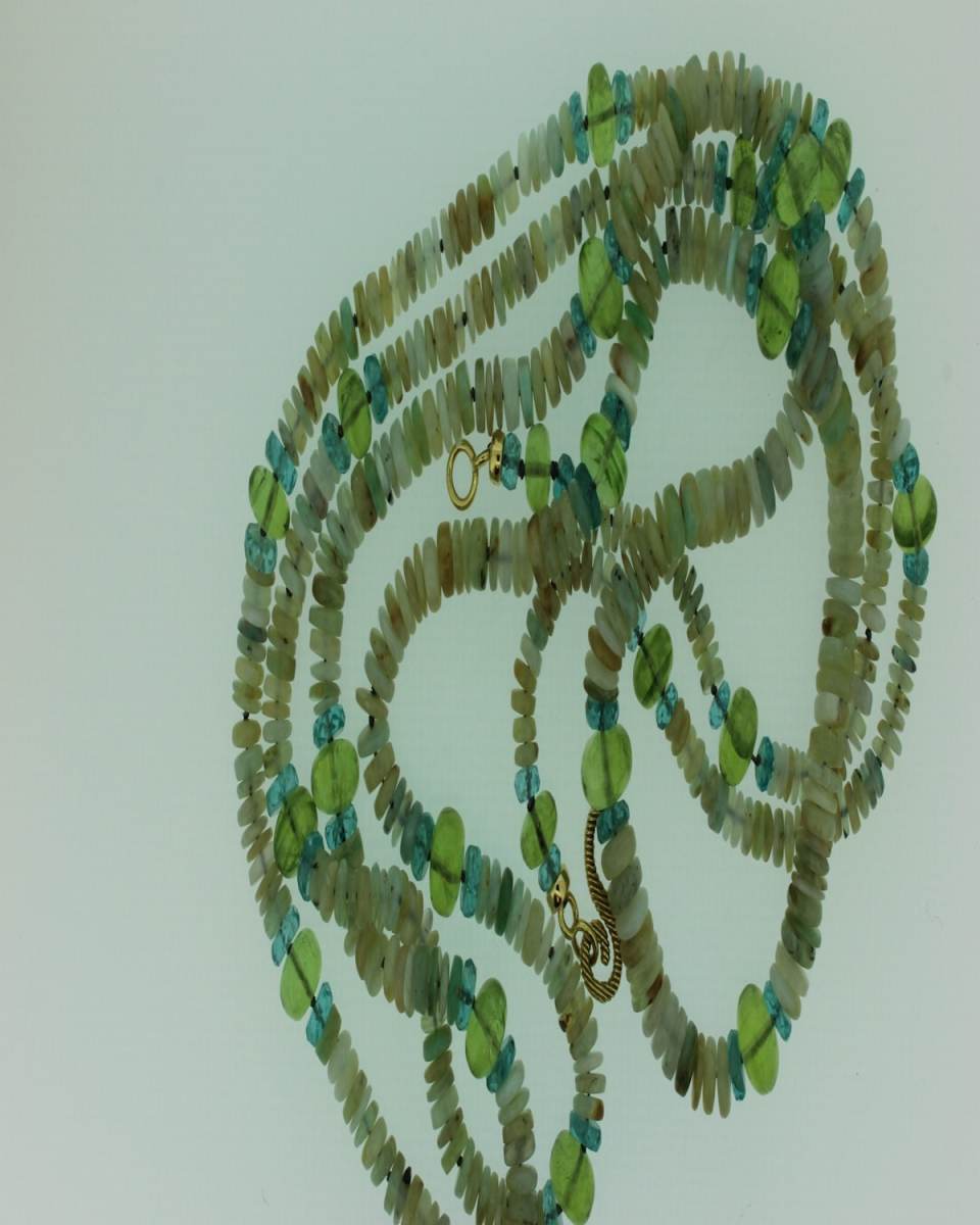 18KY PERUVIAN OPAL/PERIDOT/A